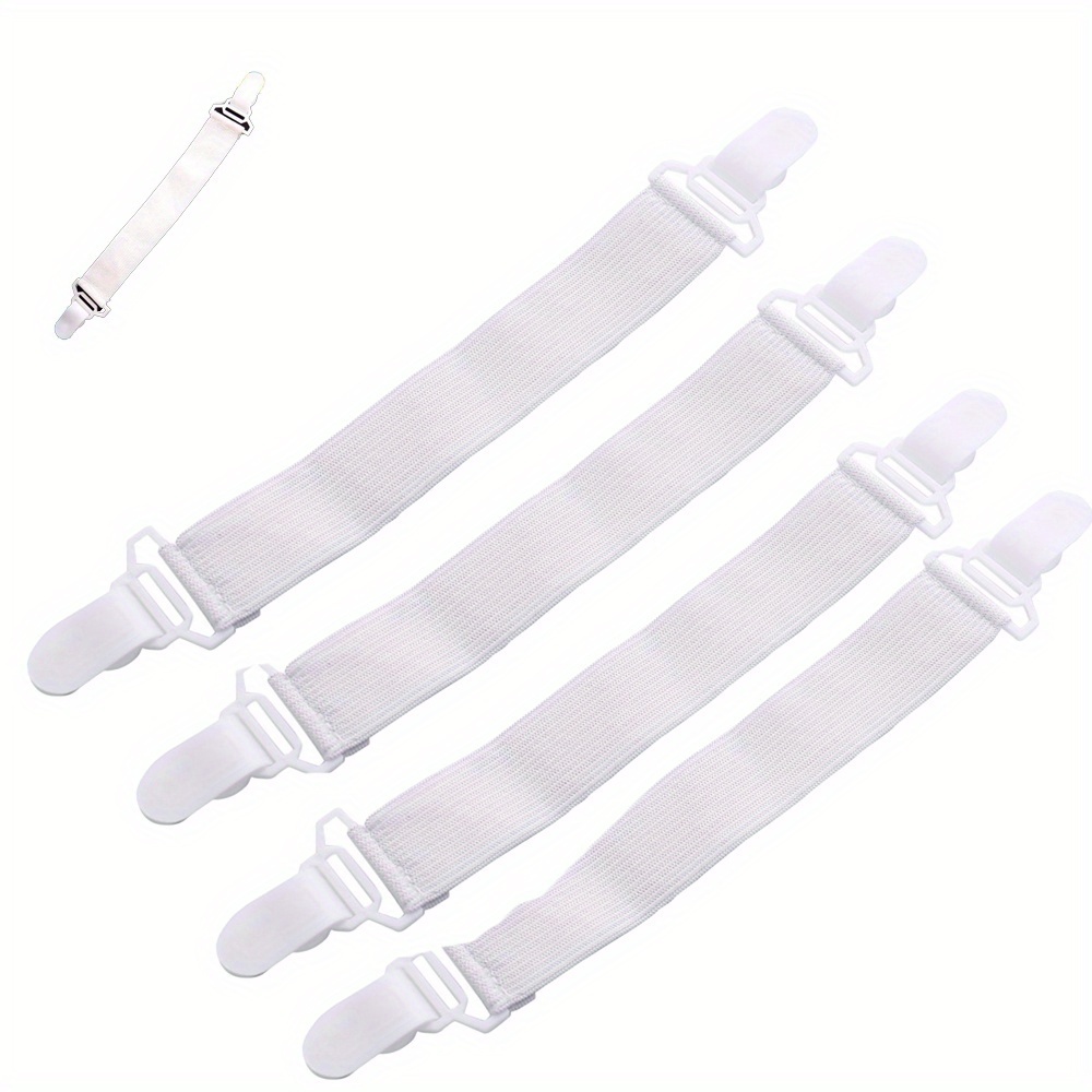 TEMU Support de drap et de couette, nappe de table ajustable, couvre-canapé, fixateur de drap de lit en plastique, housse de matelas et clip