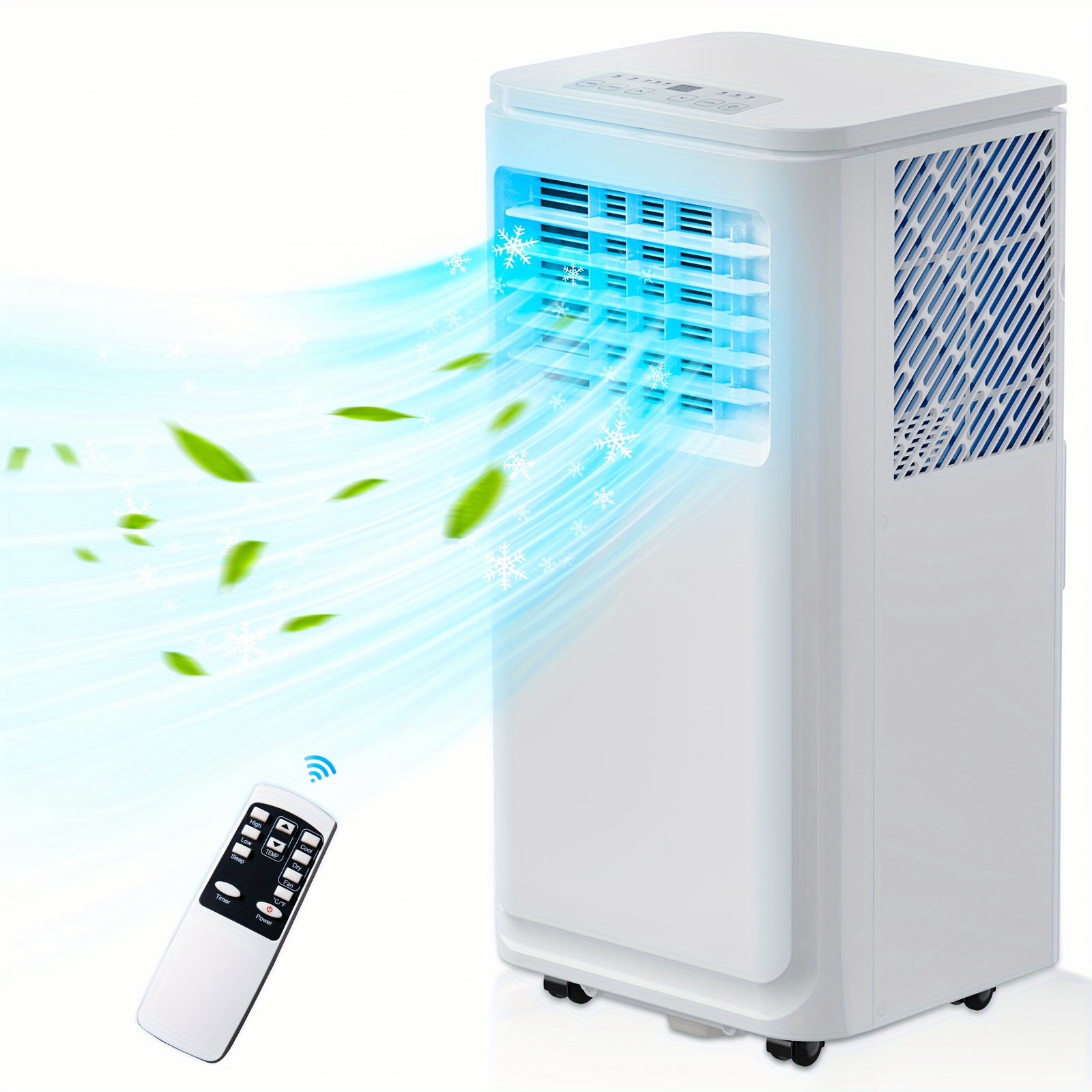 

Portable Air Conditioners, Air Conditioner With Remote For Room Up To 350 Sq Ft, 3-in-1 W/humidifier, Fan Functions & 24h Timer