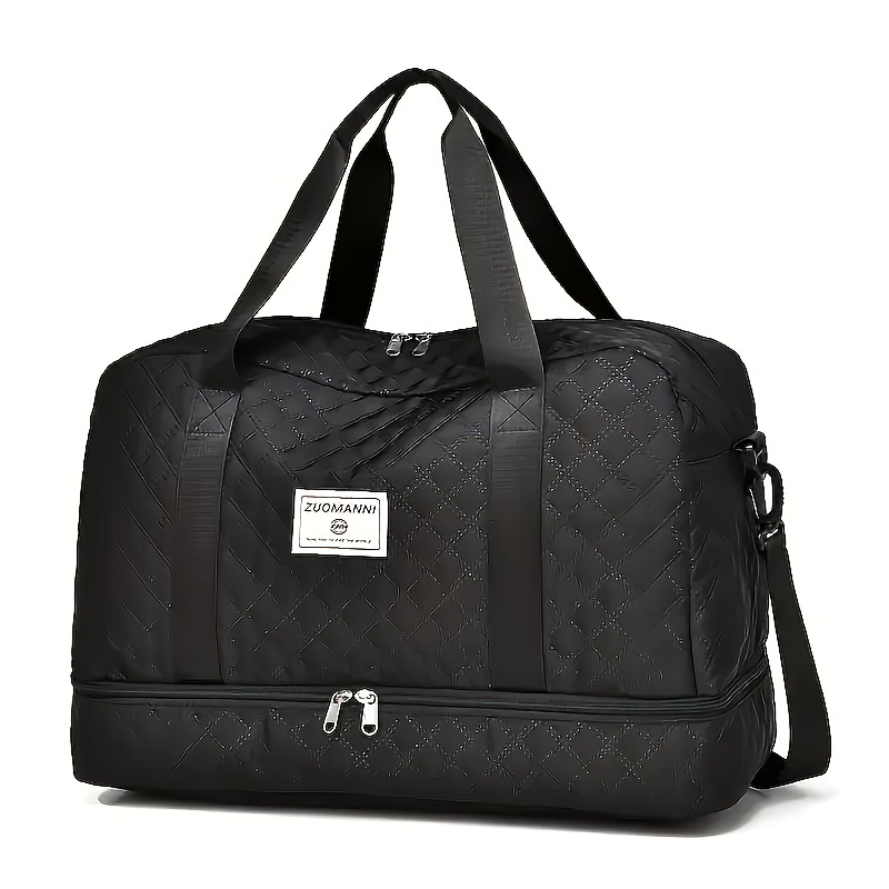 Image of Luxurious Oversized Duffel Bag - Stylish & Durable With Compartment, Multi-functional Carry, Dry Wet & Handy Side Pockets For Travel & Gym
