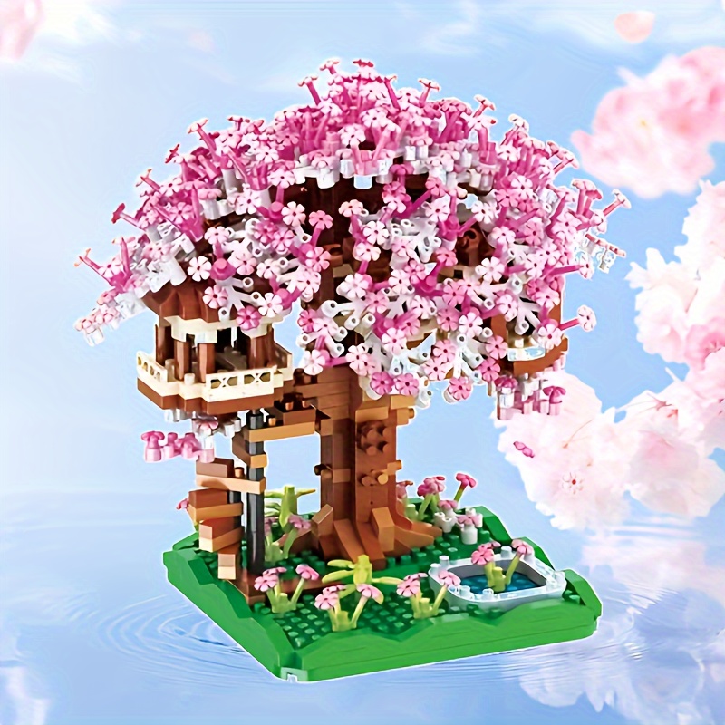 2028pcs Bloques Construcción Casa Árbol Sakura Rosa - Juguetes Bricolaje  Flor Cerezo, No Compatibles Juegos ) - Juguetes - Temu Chile