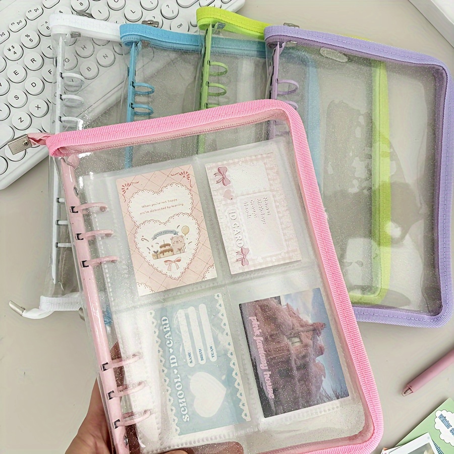 

1pc A5 Pvc Clear - Diy Trading Album, Organizer, Scrapbooking Supplies, Accessory