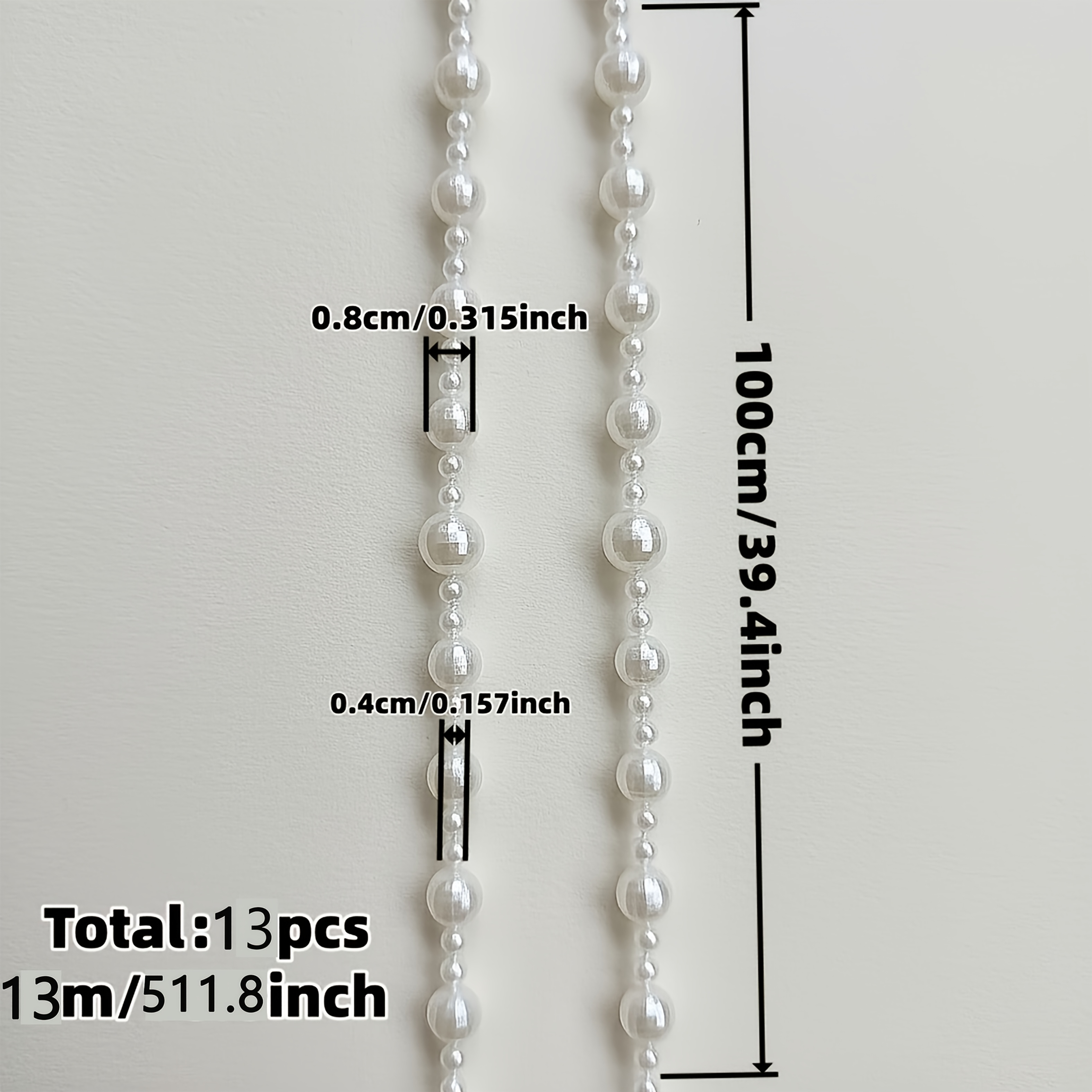 Image of Set Of 13, Total Length 13m, Chain, Luxurious And , Exquisitely Versatile, Perfect For Holiday Party Decorations, Brilliance, A Festive Atmosphere For Christmas And New Year