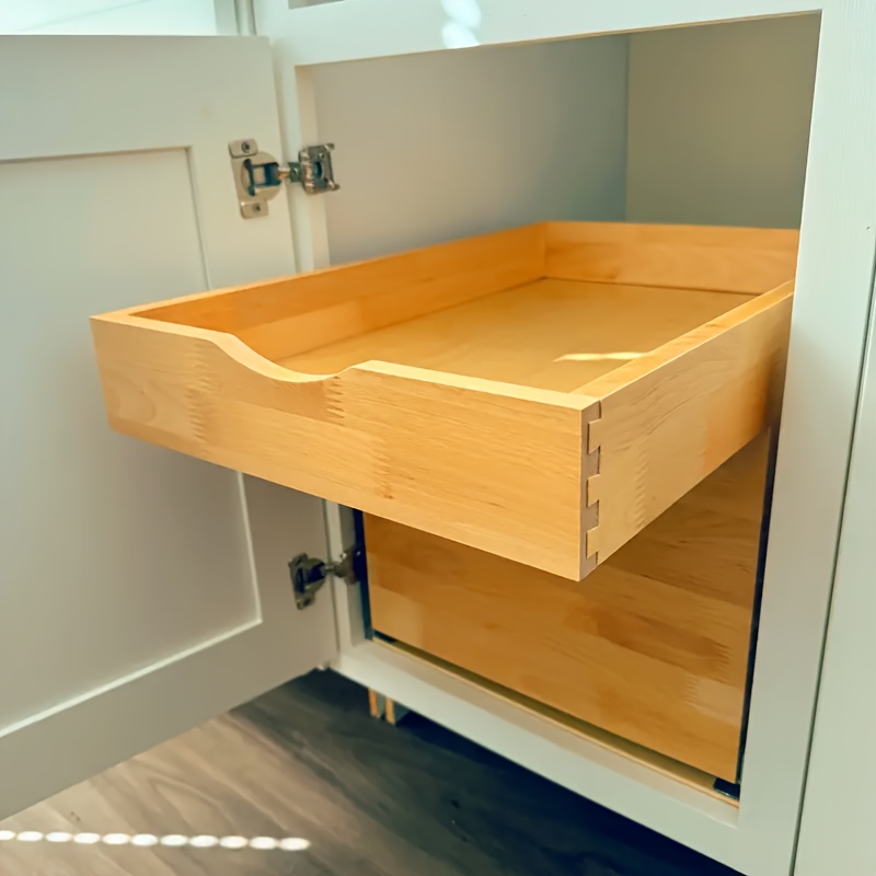 Ausziehbarer Schrank-Organizer | Ohne Bohren Montierbar | Für Küche & Bad | 43,2 Cm Tief