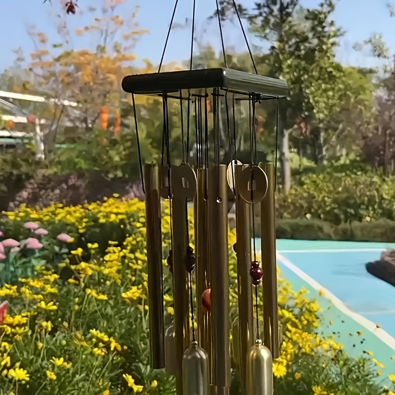extra large wind chimes durable aluminum alloy tubes rust resistant for garden yard home decor rich and antique wind chimes for outside beautiful atmosphere art details 5