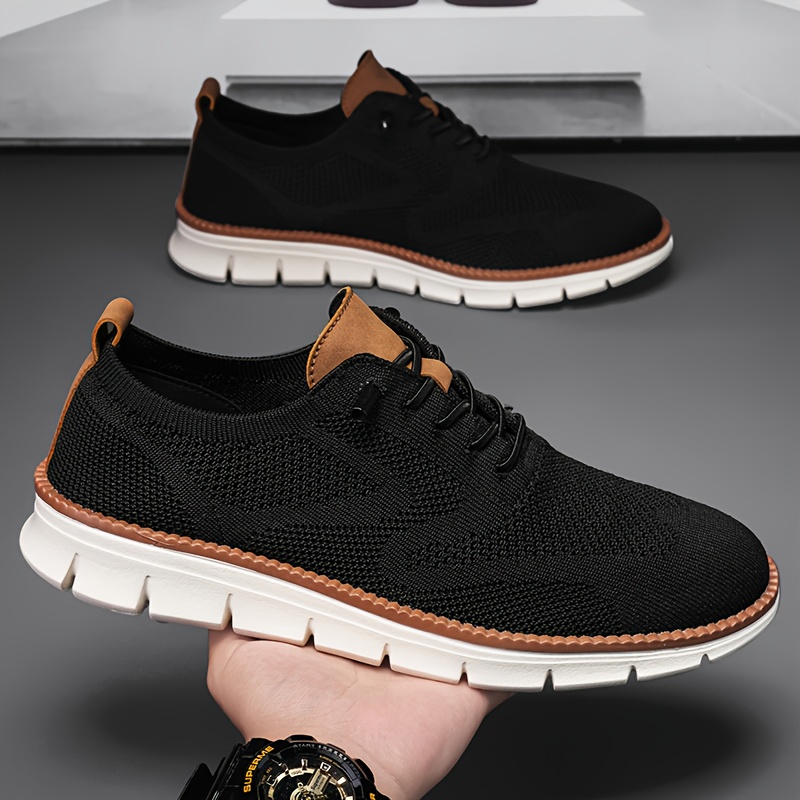 Men'S Trendy Knitted sneakers for Running, Lightweight And Breathable with a Soft Sole, Suitable for All Seasons, Easy And Stylish Men'S Footwear