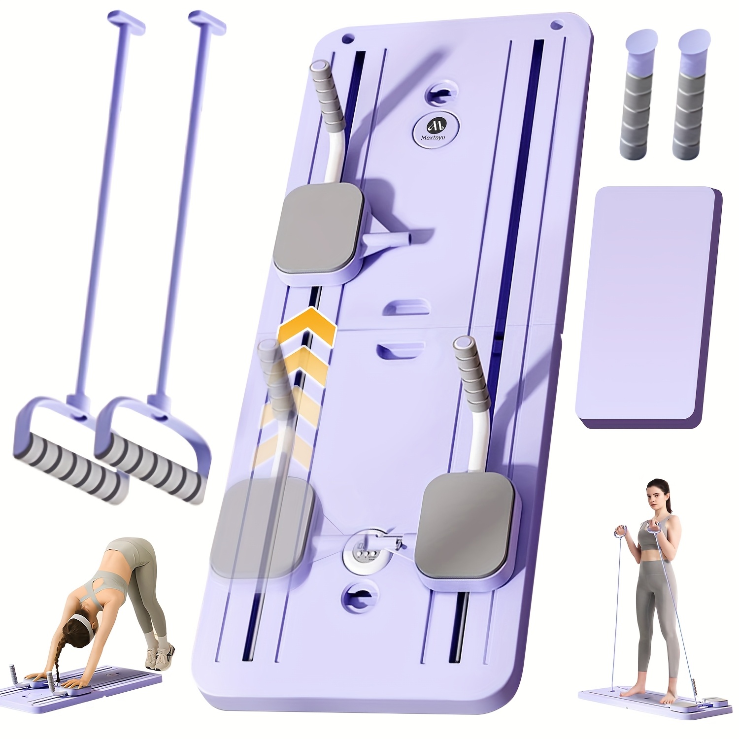 TEMU 5 In1 Pilates Board For Home Foldable, Reformer Machine, Pilates Equipment, Foldable Reformer Pilates Machine For Home Workout, Multifunctional