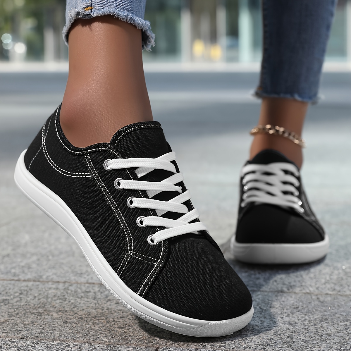 Image of Women's Minimalist Barefoot Shoes | Wide-toe Casual Sneakers | Low Top | Best For Relaxation, Women Shoes