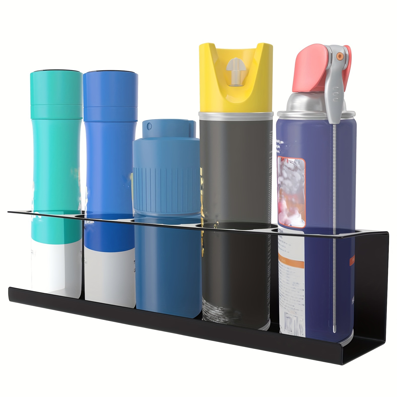 heavy duty steel aerosol rack wall mount spray bottle holder - Temu