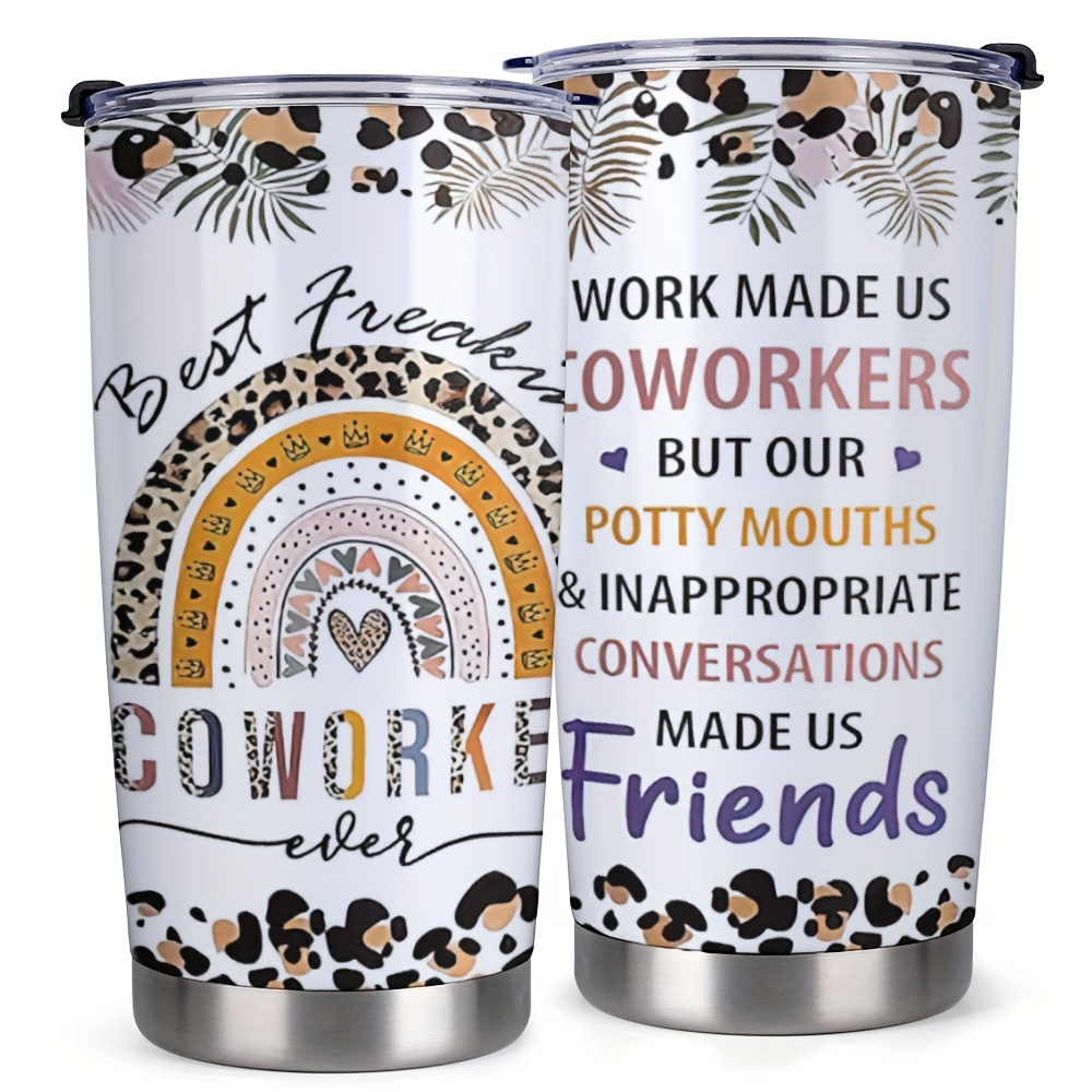 

1pc Coworkers Gift -stainless Steel Tumbler 20oz-coworkers Gifts For Women-funny Christmas Gifts For Coworkers Women Colleagues Friends, Goodbye Gifts