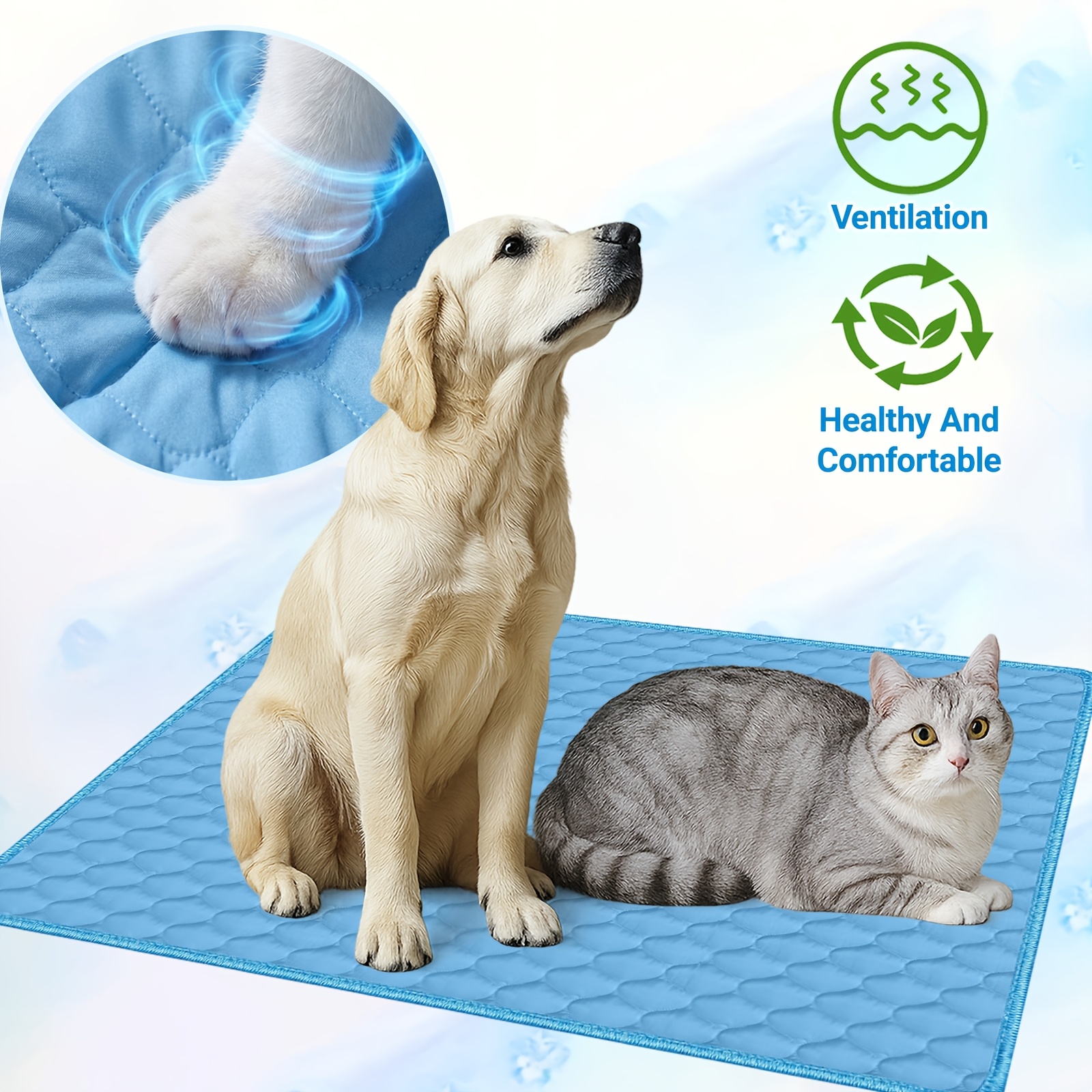 [2026 Upgrade] Summer Pet Cooling Mat Bed | Breathable Mesh Bed | Or Dog Cool And Comfortable Long, Suitable For Small, Medium, And Large Pets