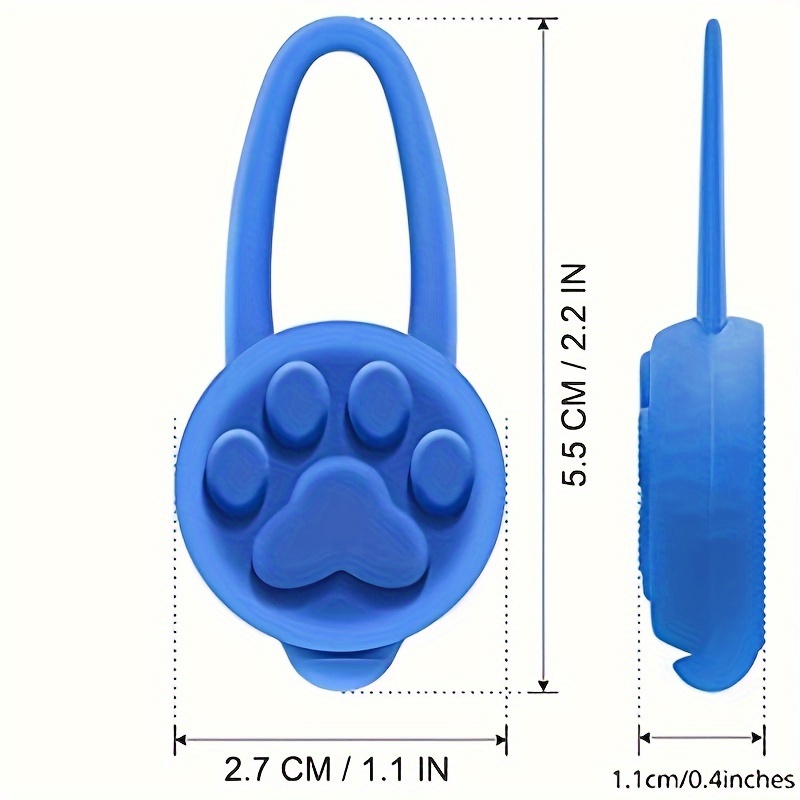  ZOETOOL 2 luces para perro para caminar por la noche, luz LED  con clip para collar de perro, correa de arnés recargable, impermeable,  banda de silicona, linterna de seguridad, lámpara LED