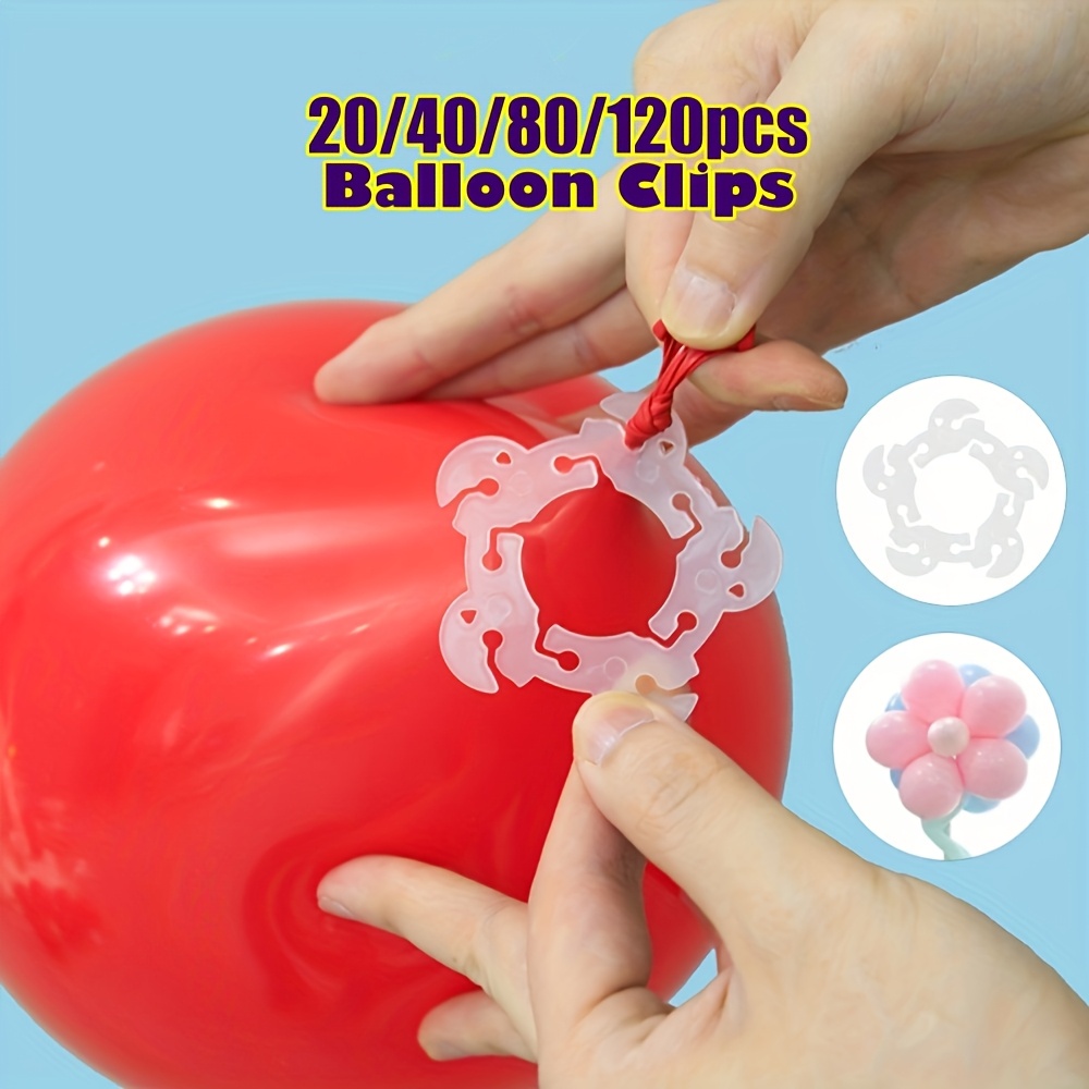 

Balloon Arch Clips - 20/40/80/120pcs, Plastic, Weddings, Graduations & Parties