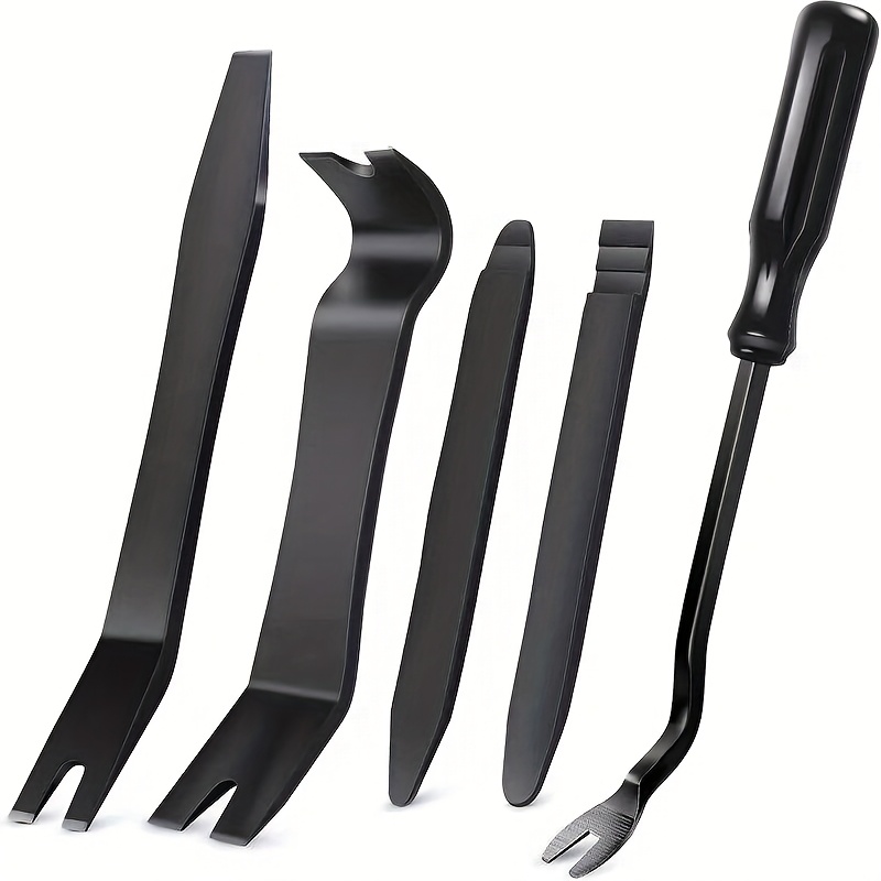 TEMU 5pcs Set - Professional Automotive Interior Trim Removal Tool Kit, Includes Scratch-free Plastic Pry Tools, Suitable For Door Panels And