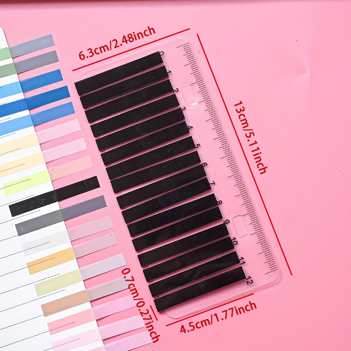 320pcs Of Colored Index Stickers, Thin Strip Sticky Notes, N Times Stickers, Reading Notes, Label Stickers, Index Stickers, Textbook Markers