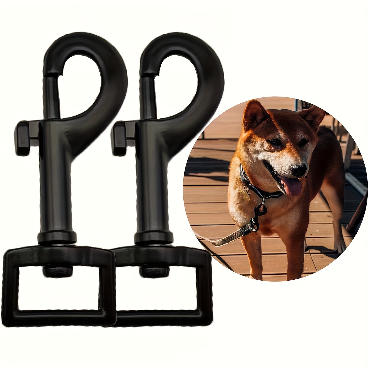 

2- -duty Rotating Zinc Alloy Snap - For Dog , Camping, , And Accessories