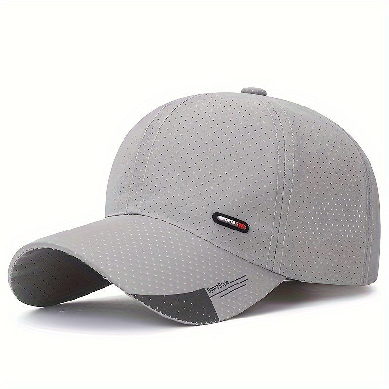 

Adjustable Quick-dry Sports Breathable Solid Color Duckbill Cap, Lightweight Uv Protection Baseball Hat, Summer Athletic Visor Golf Cap