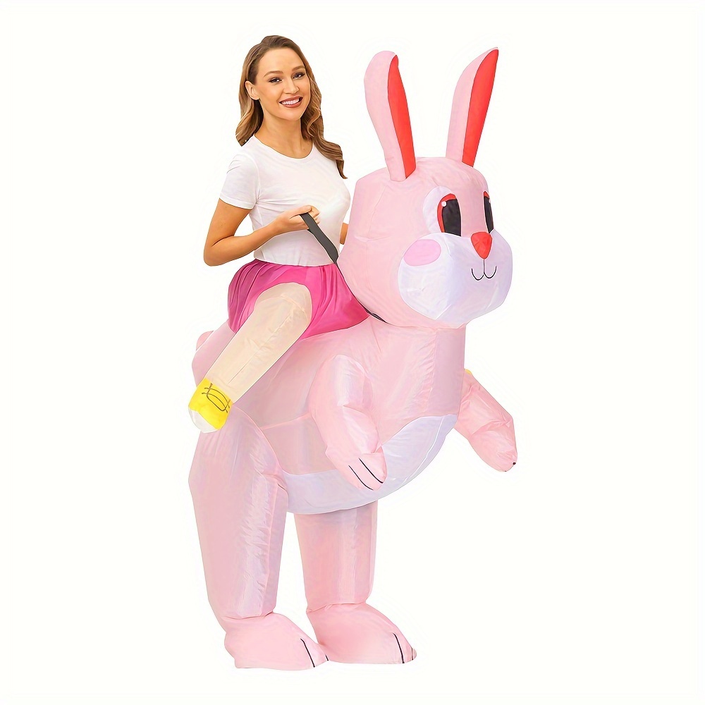 Costume de lapin gonflable de Pâques mignon Costume d'animal hommes femmes