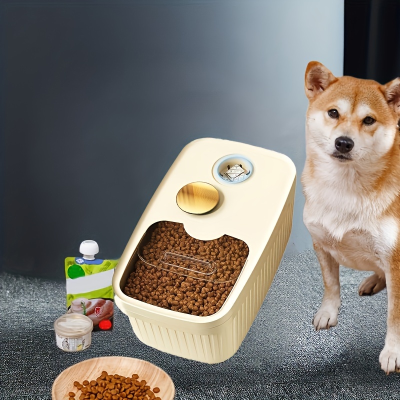 Dog Cat Pet Food Storage Bin Push pull Push Plate Super Easy Temu