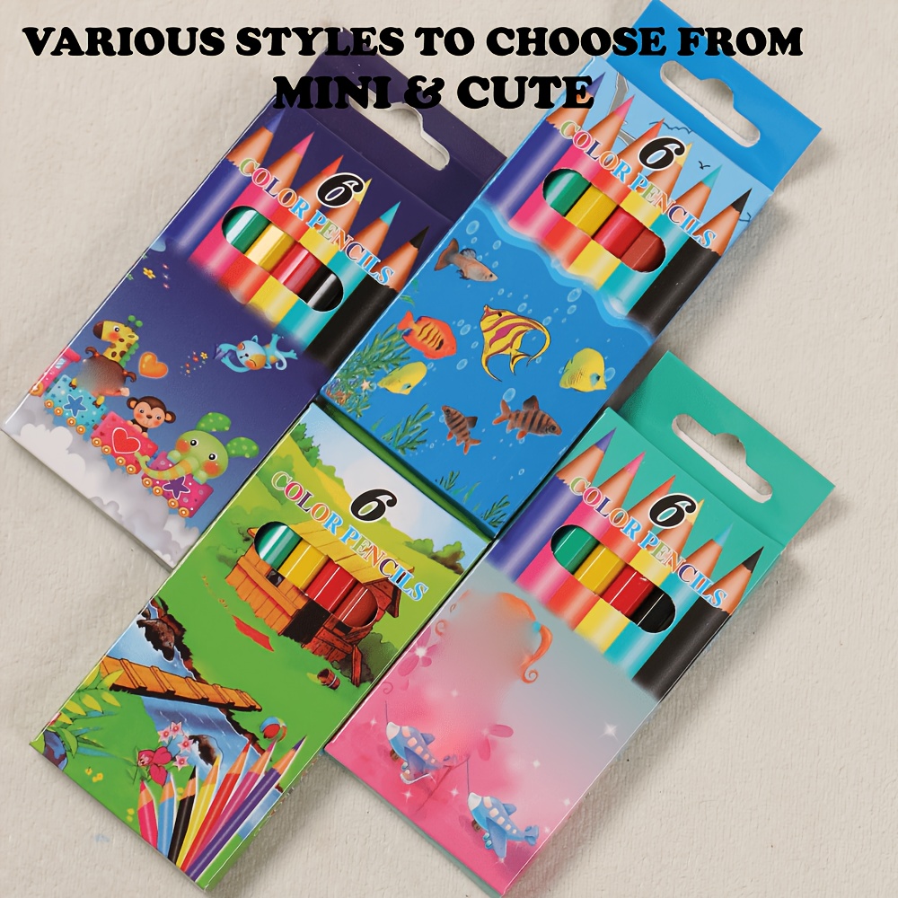 Image of 24pcs/ Of Colored Mini Pencils, High-quality Material, Not Easy To Break, Easy To Carry, No Shavings, Suitable For Outdoor Sketching, Color Painting, Classroom Small Gifts