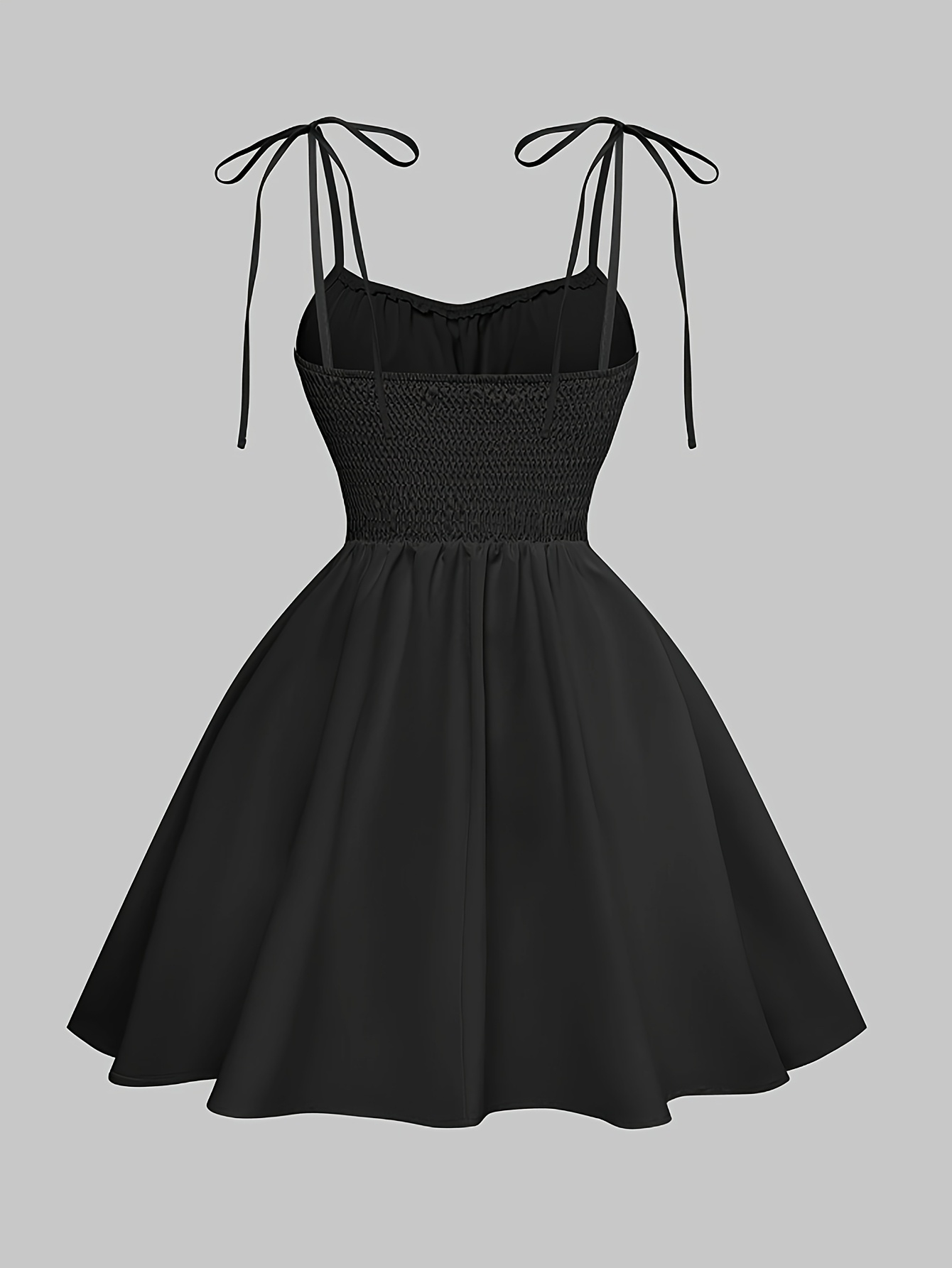 Vintage-Inspired Strapless Corset Dress - Sleeveless Polyester A-Line Skirt with Ruched Bust and Tie-Back Detail, Perfect for Spring/Summer, Adult, Spring/Summer Attire|Ruched Bust Detail|Polyester Fabric