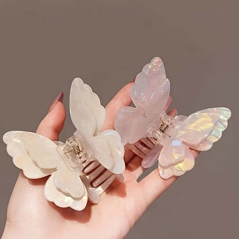 

2024 New Acetic Grabber For Women, Hair Clip, Shark Clip, Hair Card, Hair Accessory