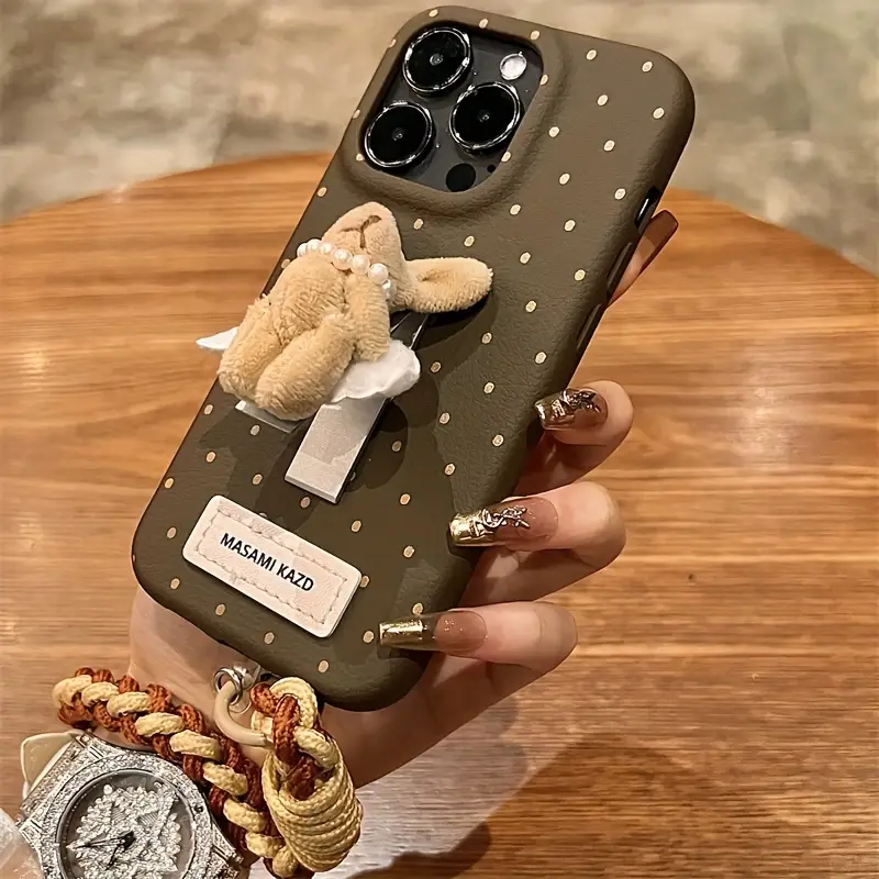 phone case 3d plush rabbit holder nylon rope phone case - Temu Mauritius phone case 3d plush rabbit holder nylon rope phone case - Temu Mauritius