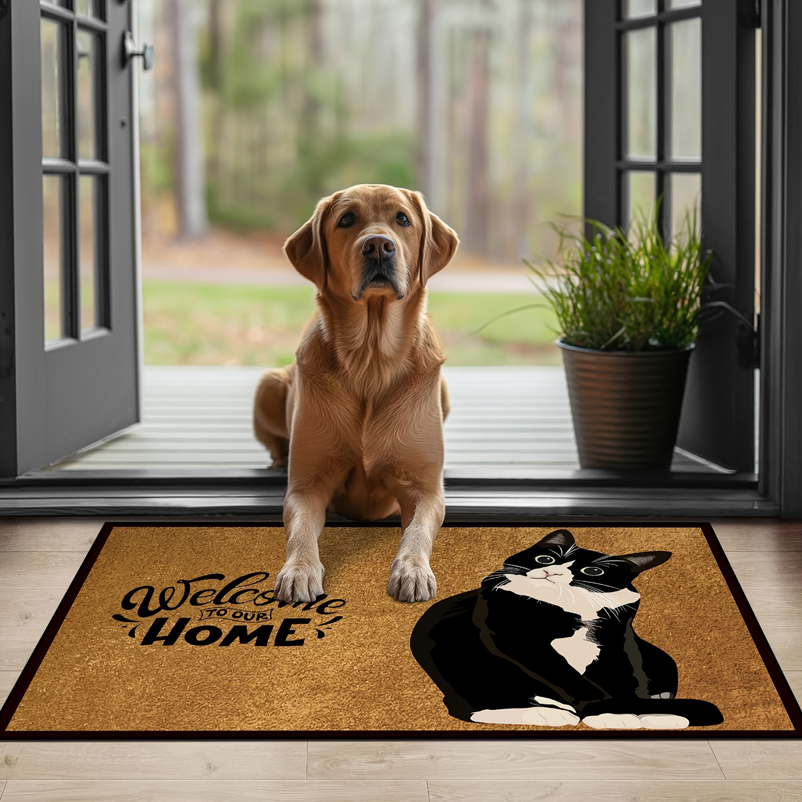 

A Door Mat That Comfortable , Made From Skin-friendly Fabric That Shed Or Fade, And Is Easy To Wash And .