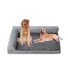 orthopedic dog bed medium dog bed with lining washable dog sofa bed pet bed for small medium and large dogs with removable cover and non slip bottom for crate pet sofa bed cushion cat bed dog mattress with pillow
