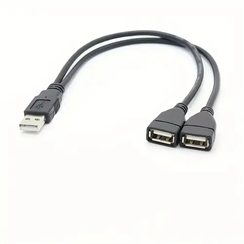 usb 2 0 splitter cable male to dual female high speed data charging adapter durable portable design for usb drives keyboards mice 15cm 30 device dualport adapter reliable
