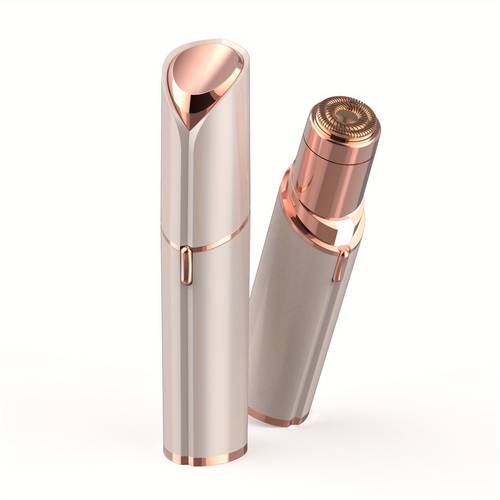 electric battery operated facial hair remover for face lip leg with double head and led light facial hair removal for women