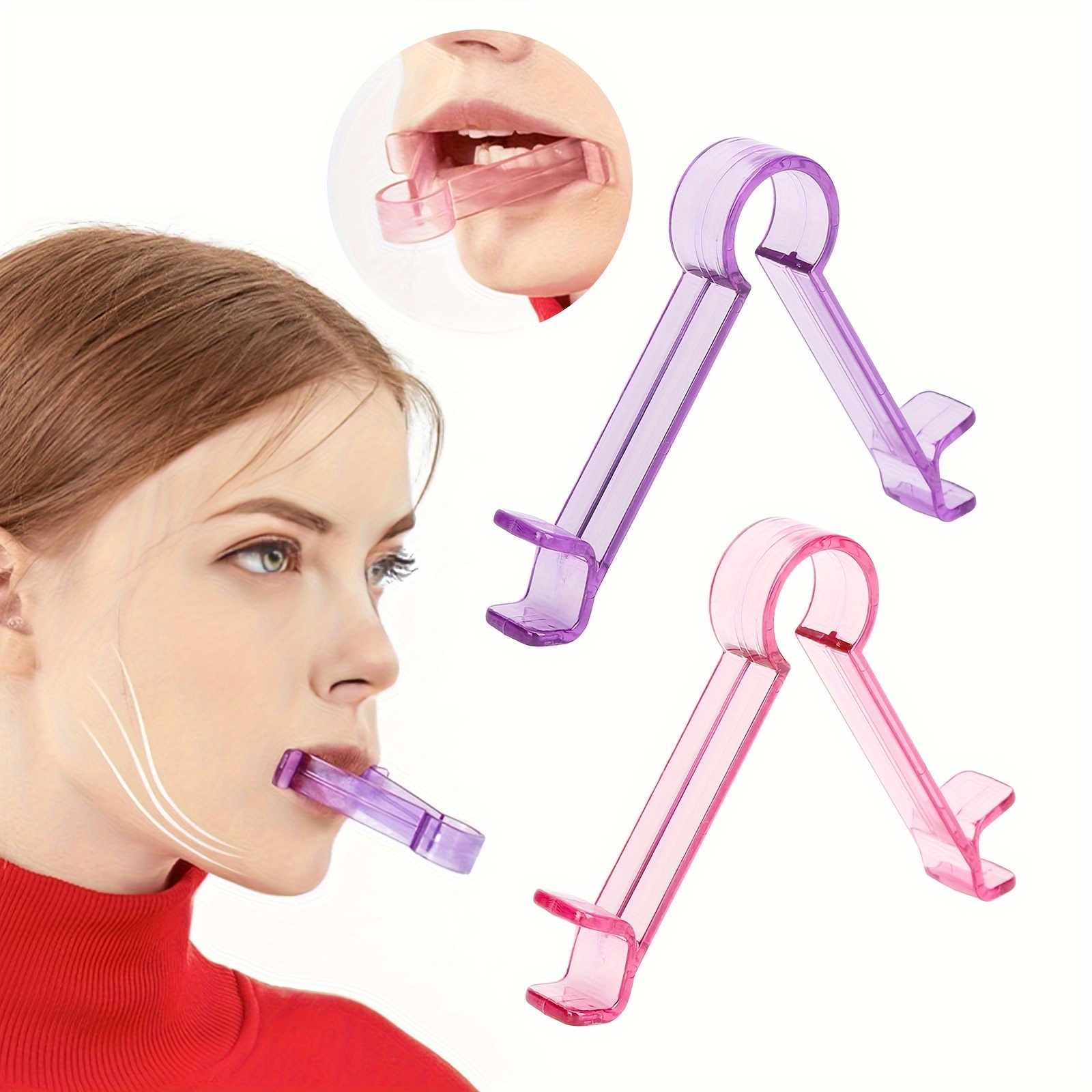 

Lip Plumper & Face Exerciser - Portable Jawline Shaper For Skin Lifting, Facial Muscle Training Tool, Contour Enhancer