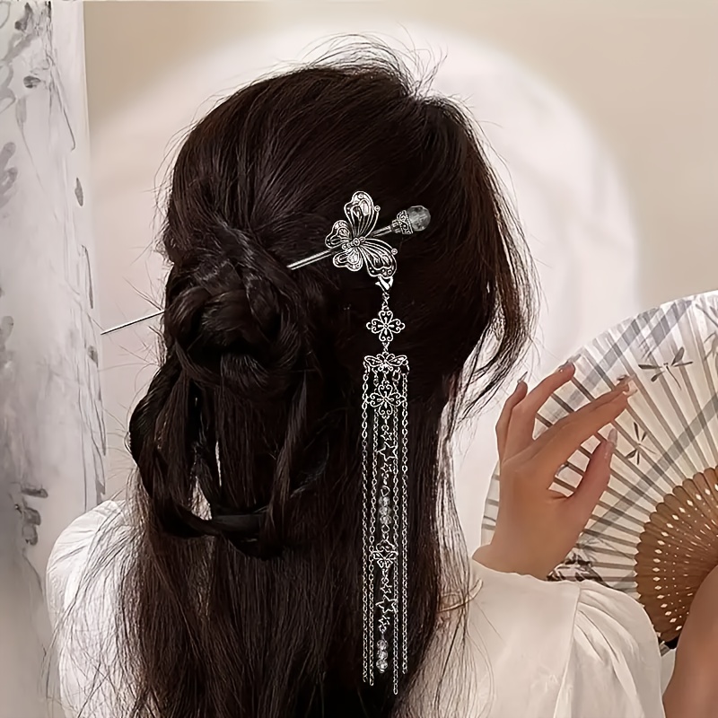 3pcs womens new high end tassel hairpins vintage fashion accessories for ladies ideal headwear for photoshoots and gifts Product details 6