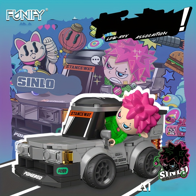 Street Bombing Sports Car Building Block Set, Creative Gift