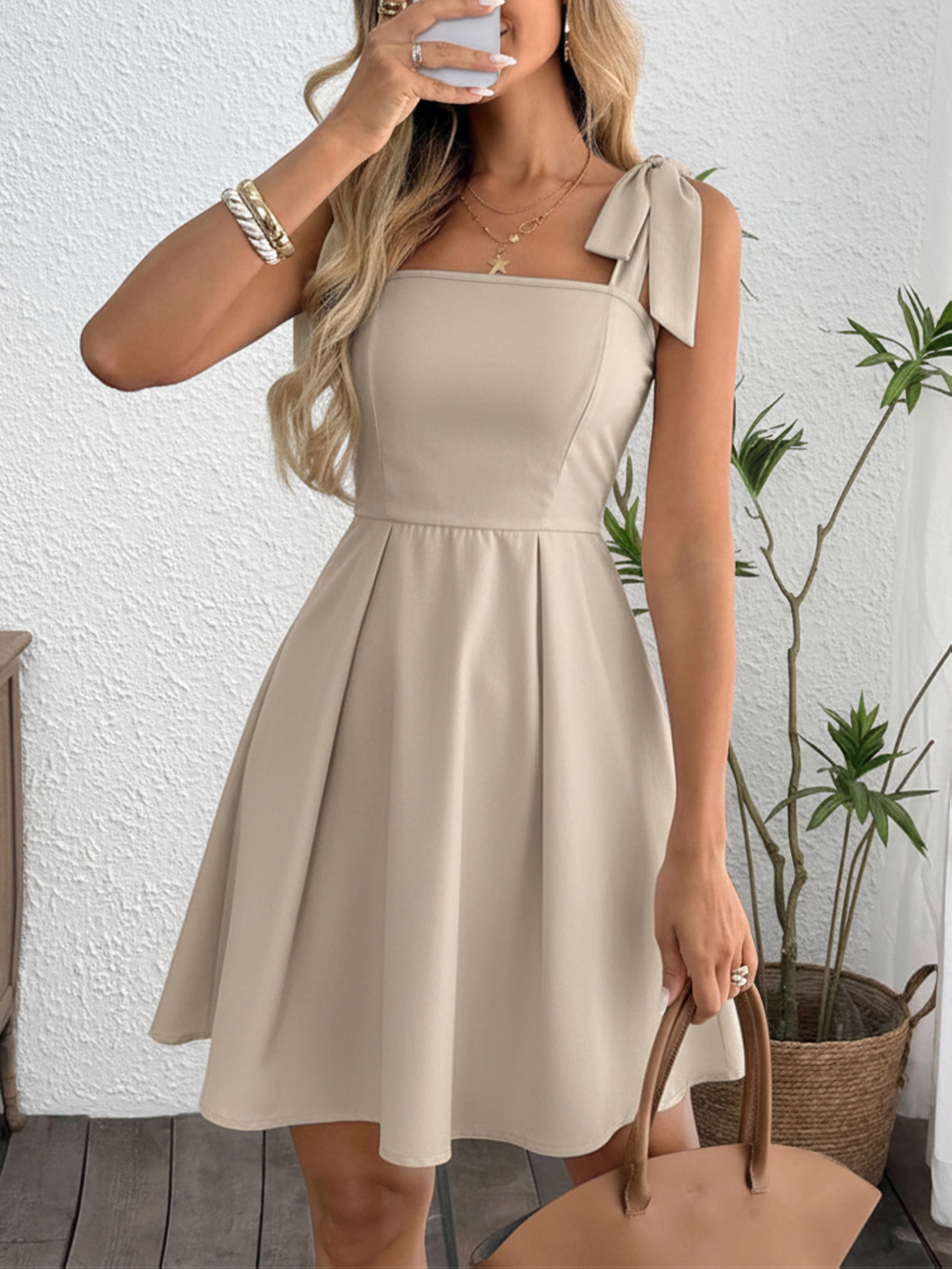 beige dress semi formal dresses women sold on Temu United States Color:Floral Blue Red