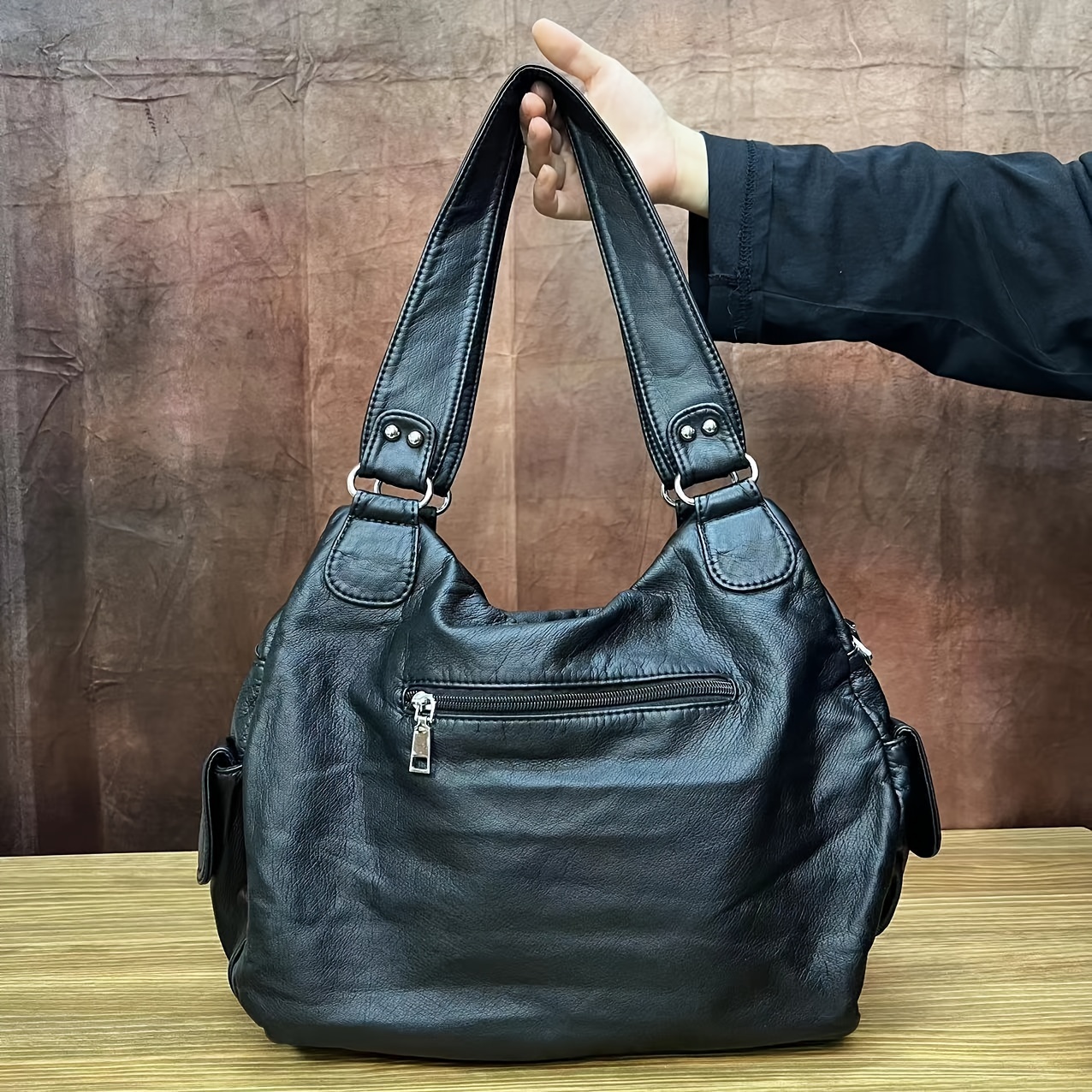 womens y2k retro soft tote bag large capacity multi pocket - Temu