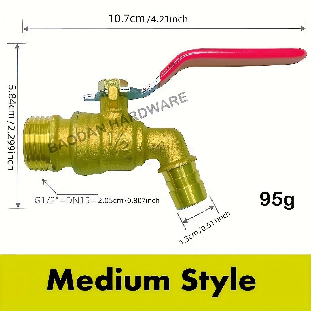 1 шт. садовый кран латунный водопроводный кран подходит для - Temu
