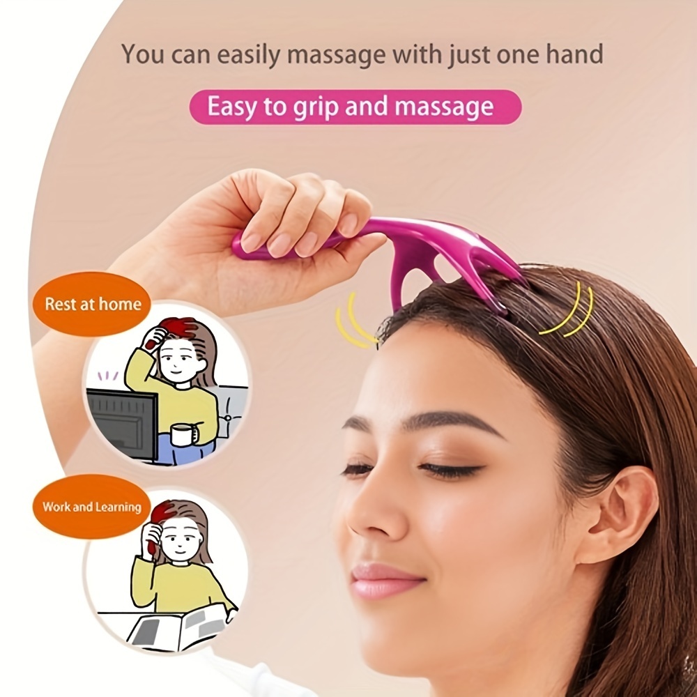 

Head Massager, Six-claw Scalp Massage Tool, Massage Comb, Unclog Head Scalp Meridian Massage Grab Head - Mother's Day Gift