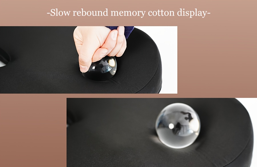 ergonomic office chair cushion with memory foam breathable fabric posture   lumbar support slow rebound pressure relief irregular   for home office chairs grey black posture   modern aesthetic slow rebound foam Product details 3
