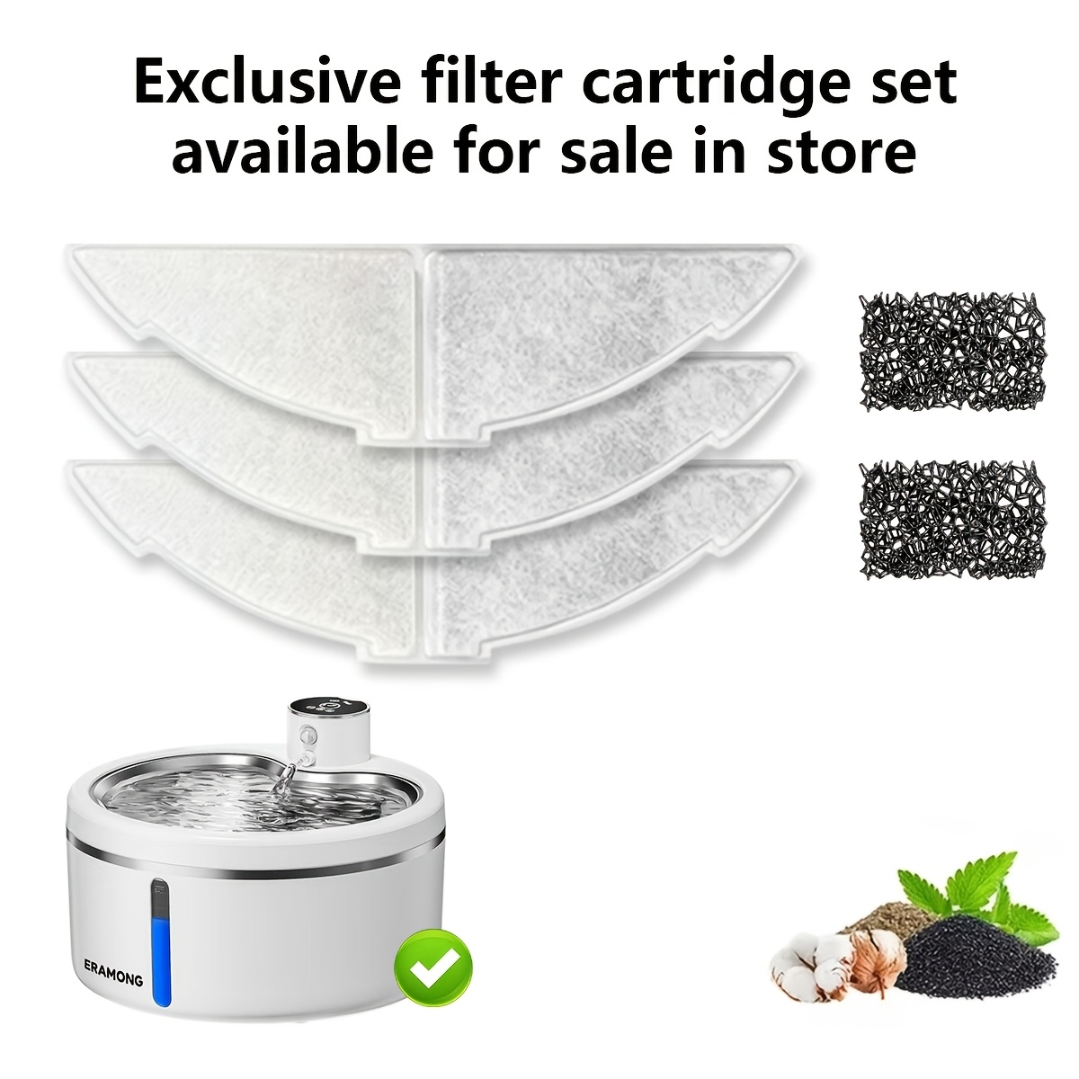 102oz 3l wireless cat water dispenser   water fountain 60 day   automatic flowing fountain style with infrared motion sensor   2pcs replaceable filters christmas gift details 8