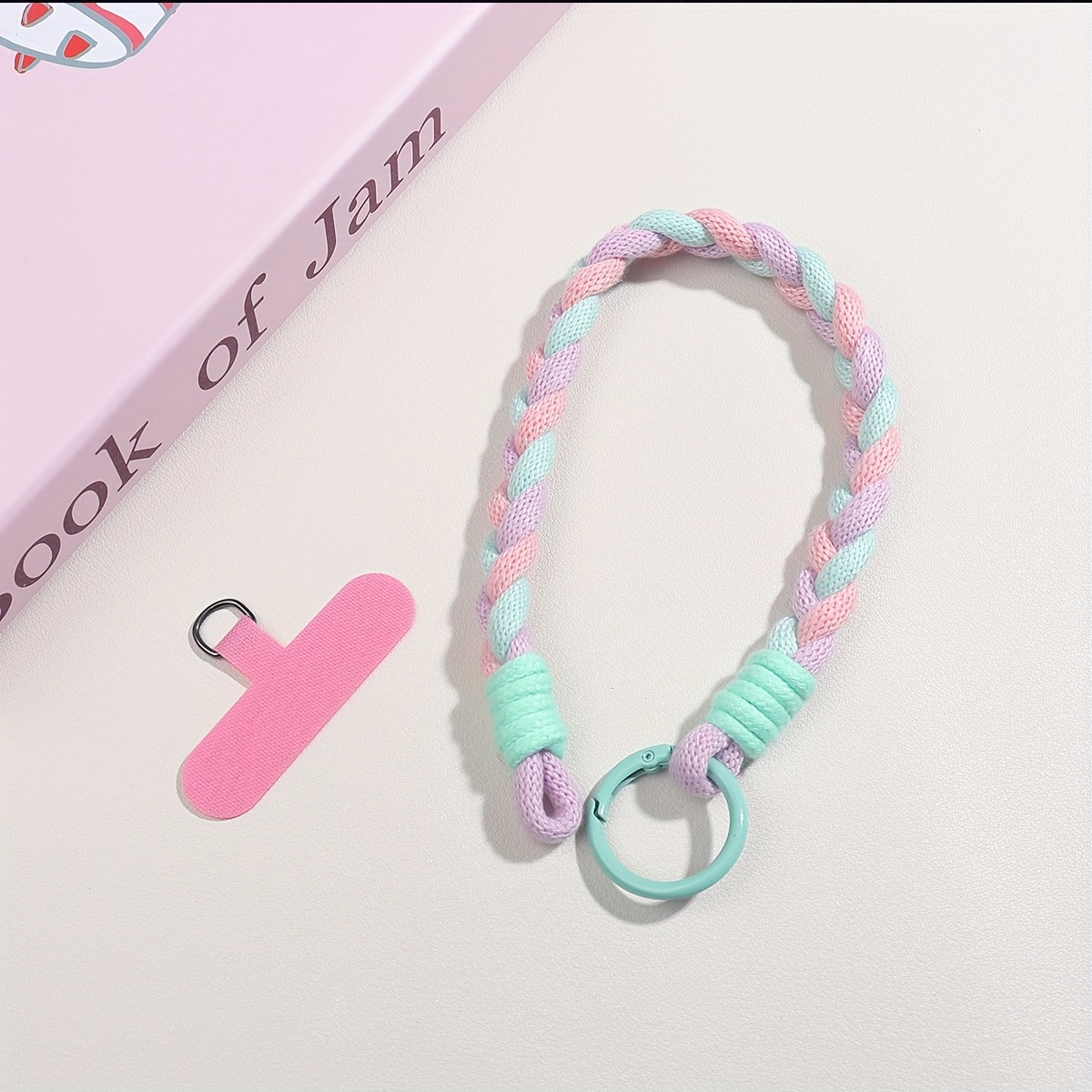 Colorful Twist Braid Woven Handbag Chain Suitable For Backpacks, Clutch Bags, Keychains, Zipper Decorations, And Phone Straps