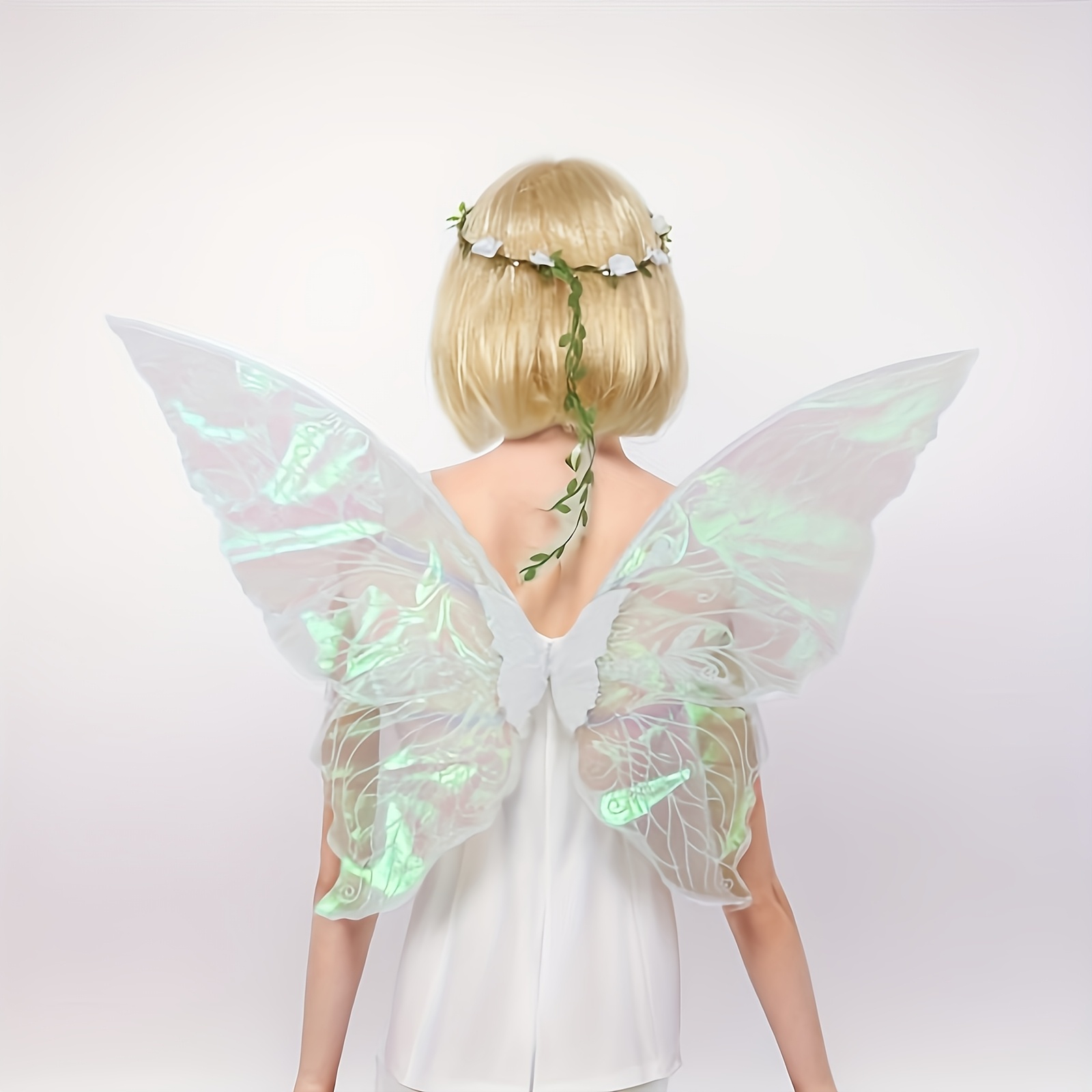 Set De Alas De Hada Mariposa Con Diadema Y Varita – 3 Piezas, Talla Única Para Niñas Y Mujeres – Ideal Para Halloween, Carnaval, Fiestas Y Cosplay