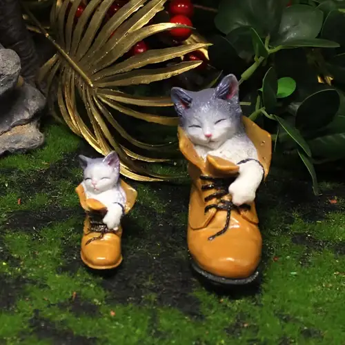 Resin Cats Kitten Figurine Miniature Fairy Garden Cats - Temu United Kingdom
