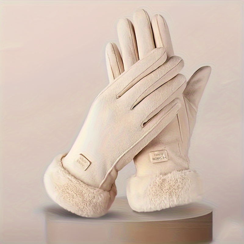 

Women's Comfortable Touch Screen Gloves - And Warm Plush Lined Winter Gloves