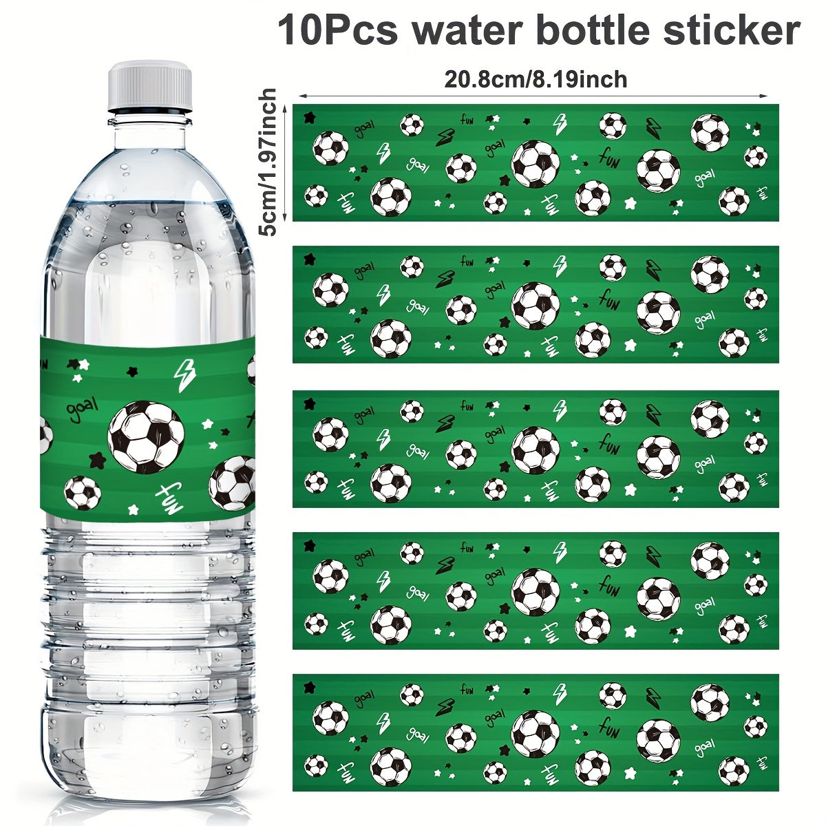Soccer Event 2026 - Gift For Her/him Set Of 10 Soccer-themed Stickers For Water Bottles, Designed For Decorating Party Favors, Gifts, Weddings, And Events Halloween Christmas