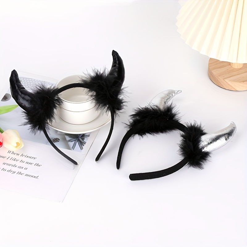 Halloween Devil Horn Headbands Perfect Parties Masquerade Temu