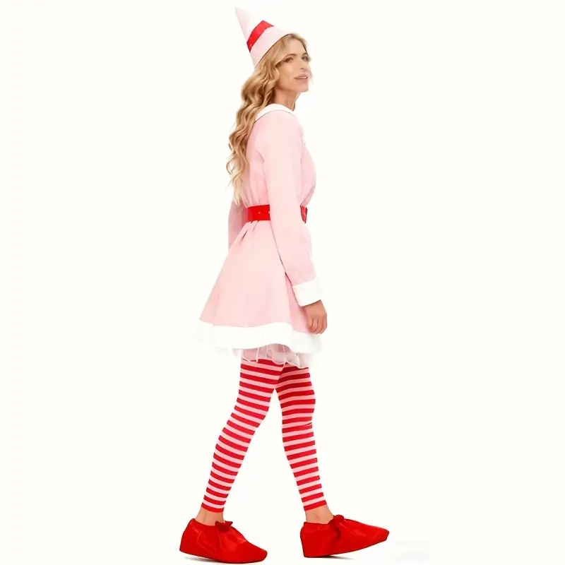 christmas elf dress womens Red & Green Elfalicious Elf Women Adult Christmas Costume - Medium