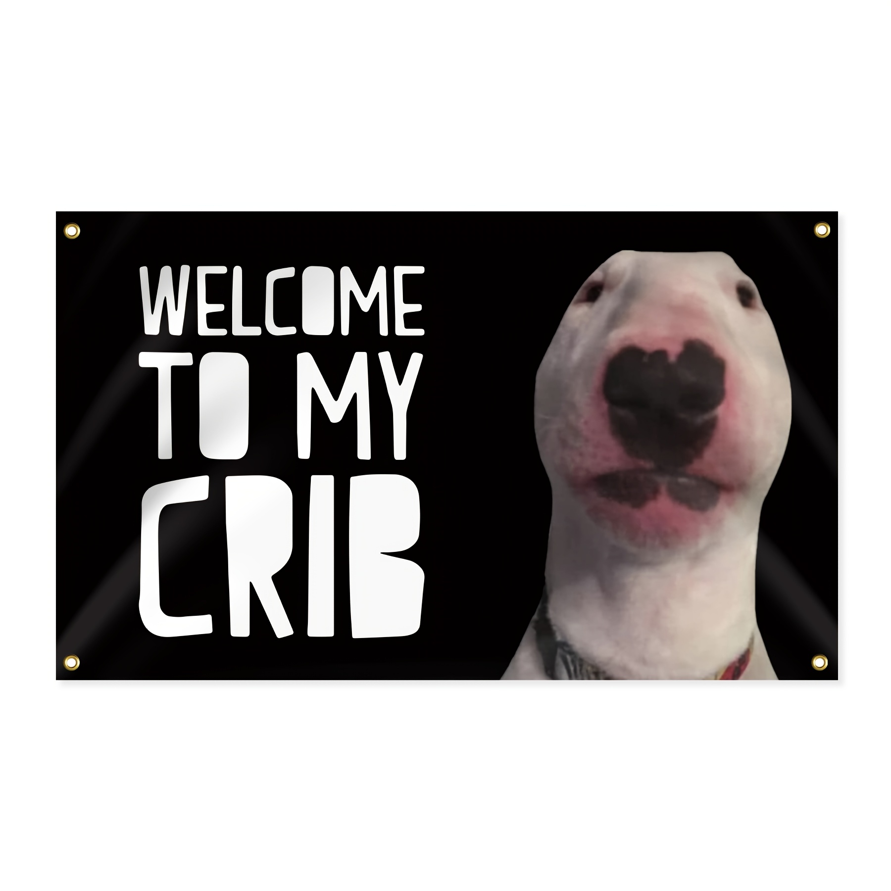 TEMU 3x5ft Meme Flag | "welcome To " Banner, Indoor/outdoor Decor, Double-stitched With Brass Grommets, Polyester Material, Suitable For College Dorm
