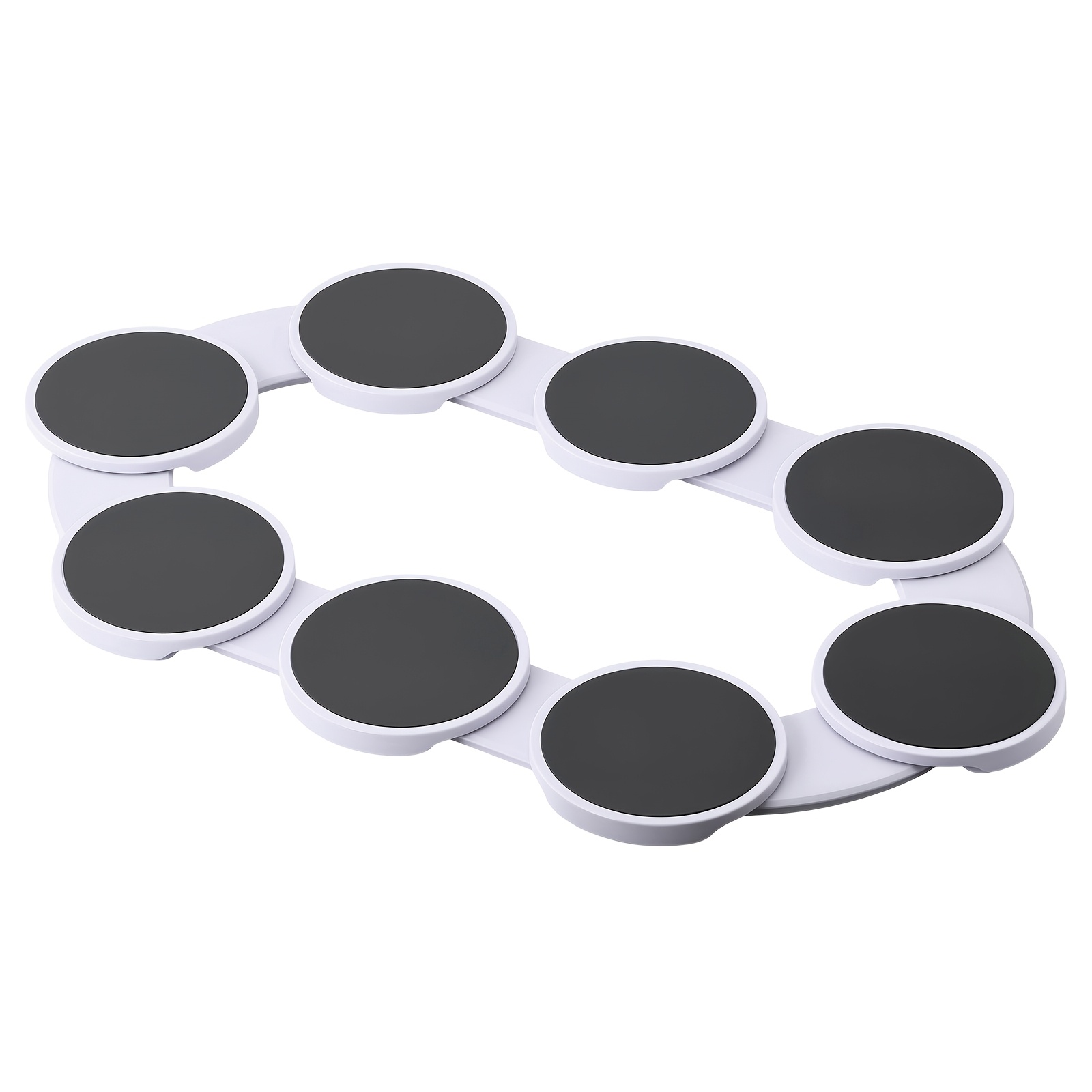 Image of Expandable Rotating Turntable, 8-tray Deformable Serving Tray And One-pull Expansion Fits Round Oval Rectangular Tables, Large Capacity For Multiple , Quick Setup , For Family Banquets Parties