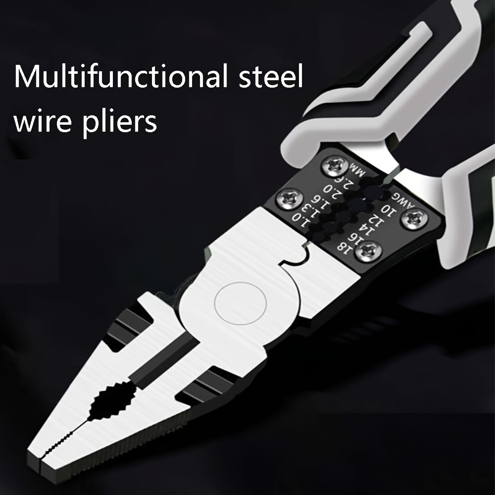 

Industrial-grade Multi- Pliers - Steel, Ideal For Peeling, Cutting, Winding & Unscrewing, , Labor Saving, Household Wire