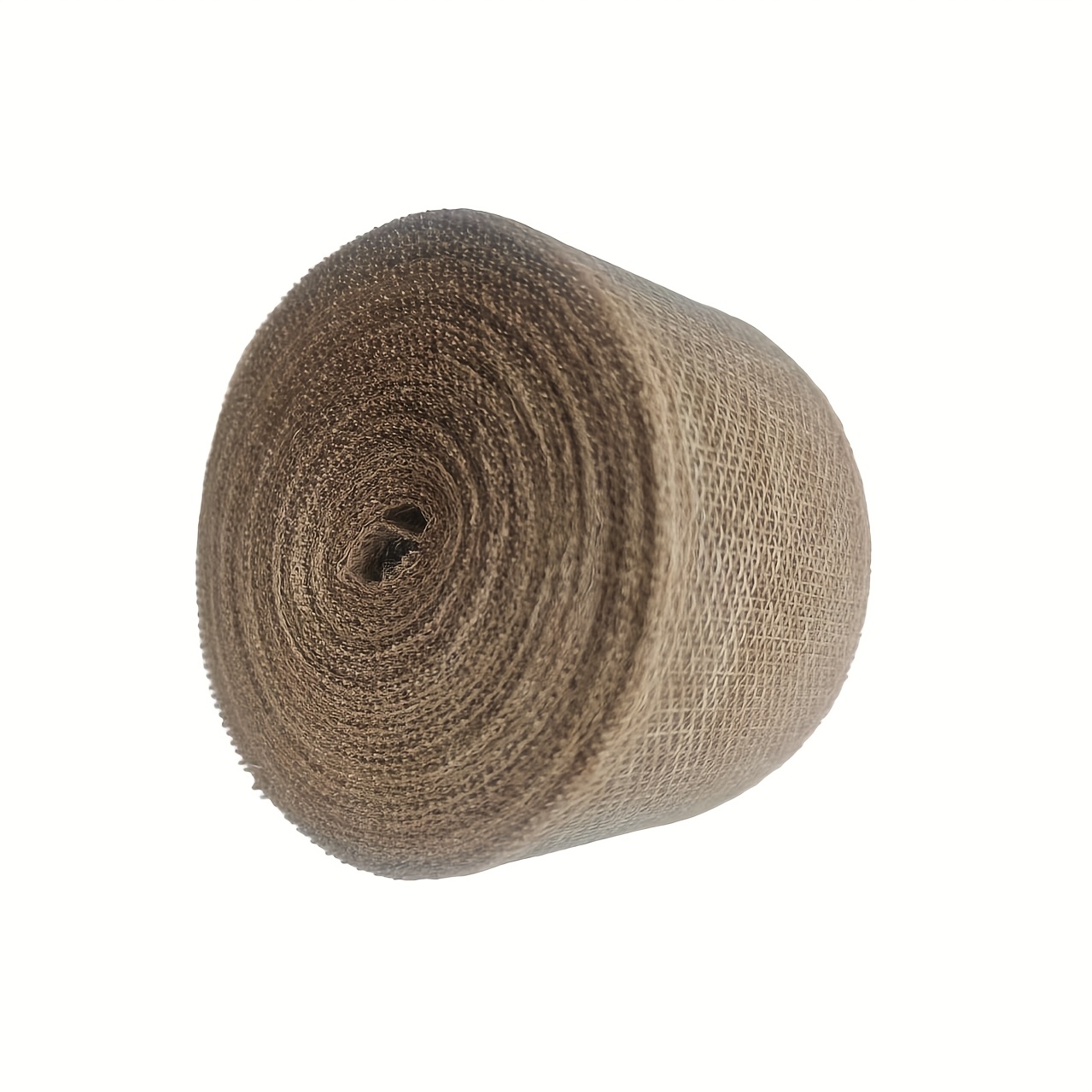 TEMU Rotolo di tela di sacco naturale marrone di lino di 8 di lunghezza e 5/6/8 cm di larghezza - per artigianato, tovaglie natalizie e tende per
